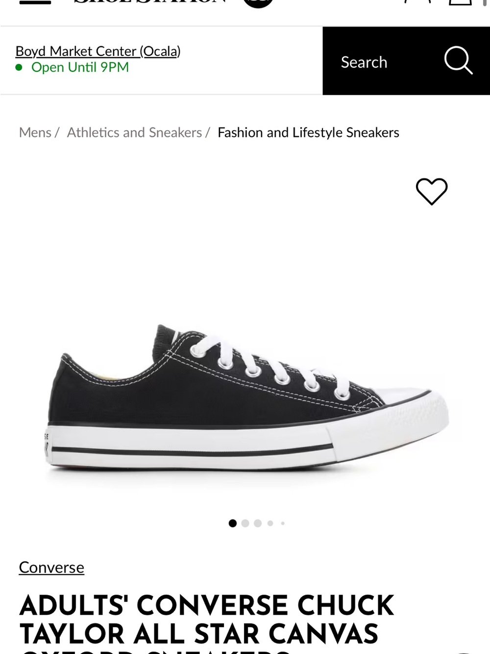 Converse CHUCK Taylor Canvas Sneakers - Black & White